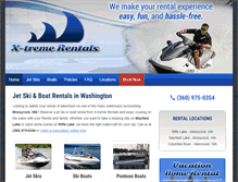Tablet Screenshot of extremewaterrentals.com